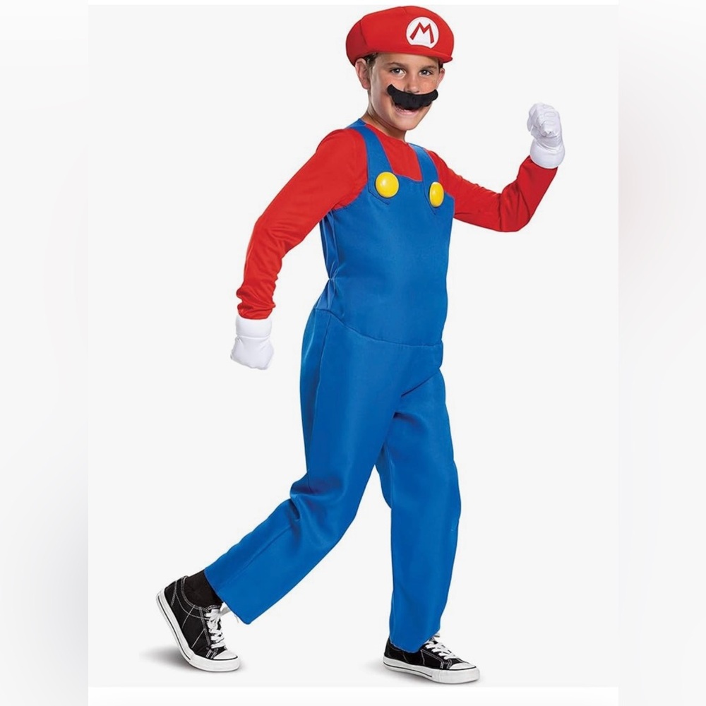 Super Mario Brothers Boys Mario Deluxe Costume